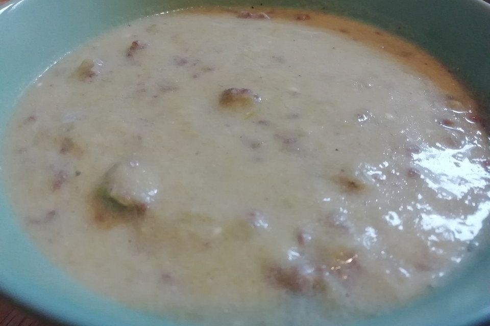 Käse-Lauchsuppe