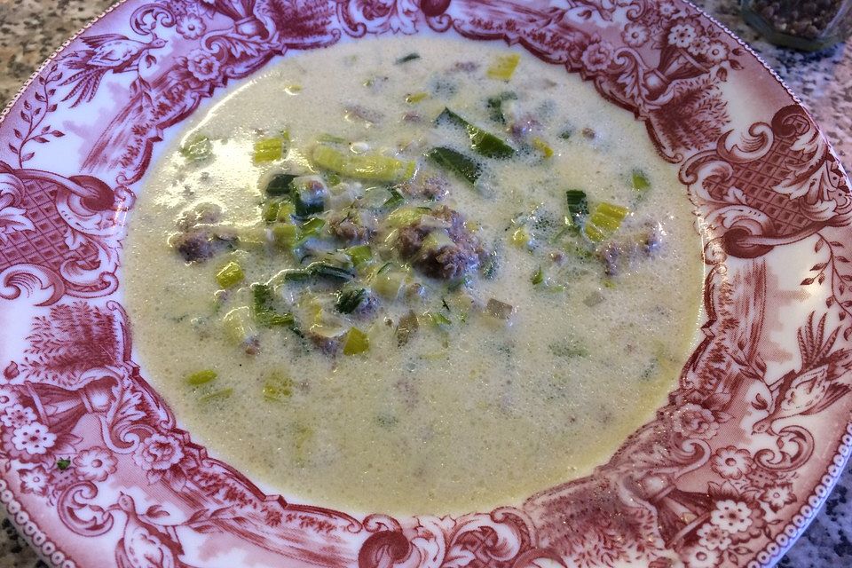 Käse-Lauchsuppe