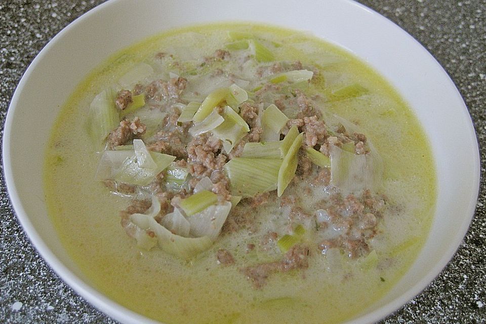 Käse-Lauchsuppe