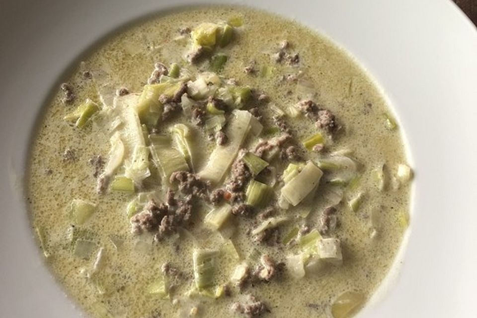 Käse-Lauchsuppe