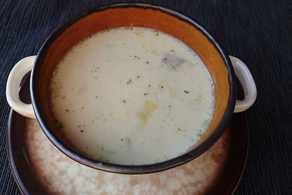 Käse-Lauchsuppe