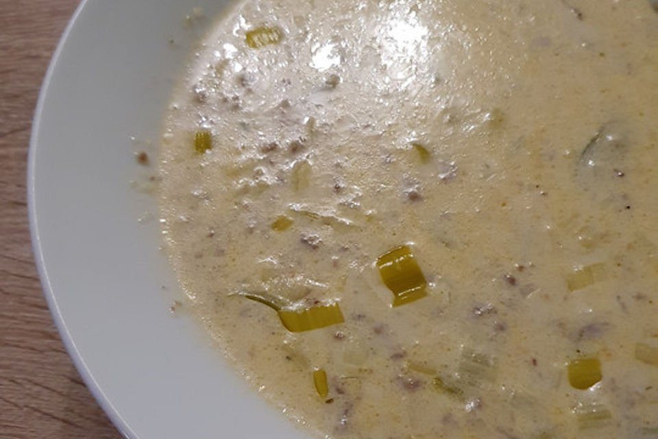 Käse-Lauchsuppe