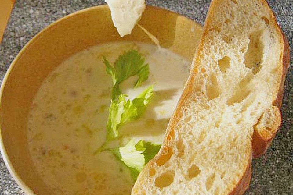 Käse-Lauchsuppe