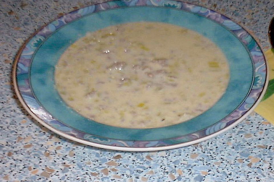 Käse-Lauchsuppe