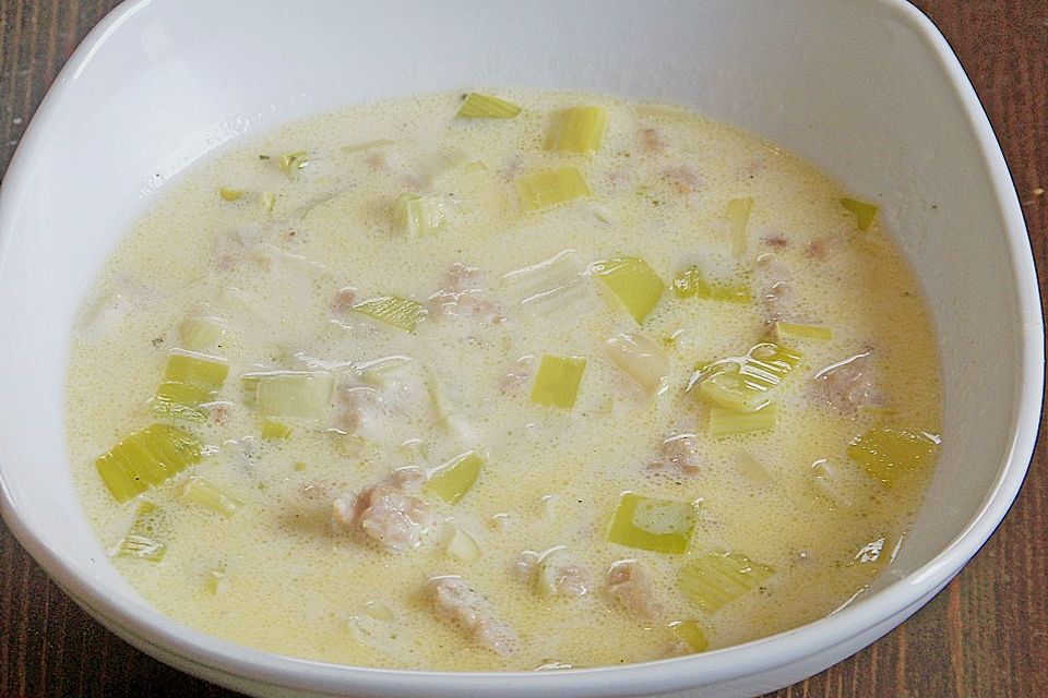 Käse-Lauchsuppe