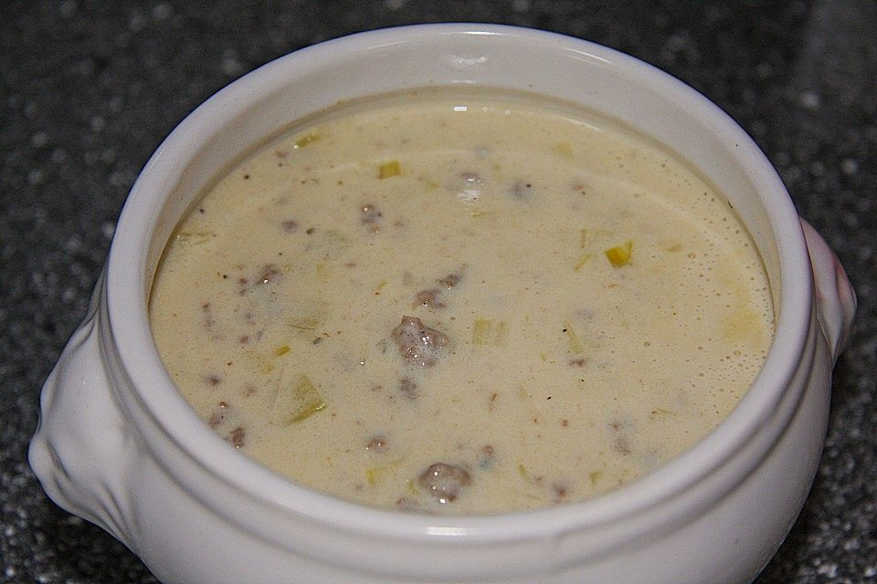 Käse-Lauchsuppe