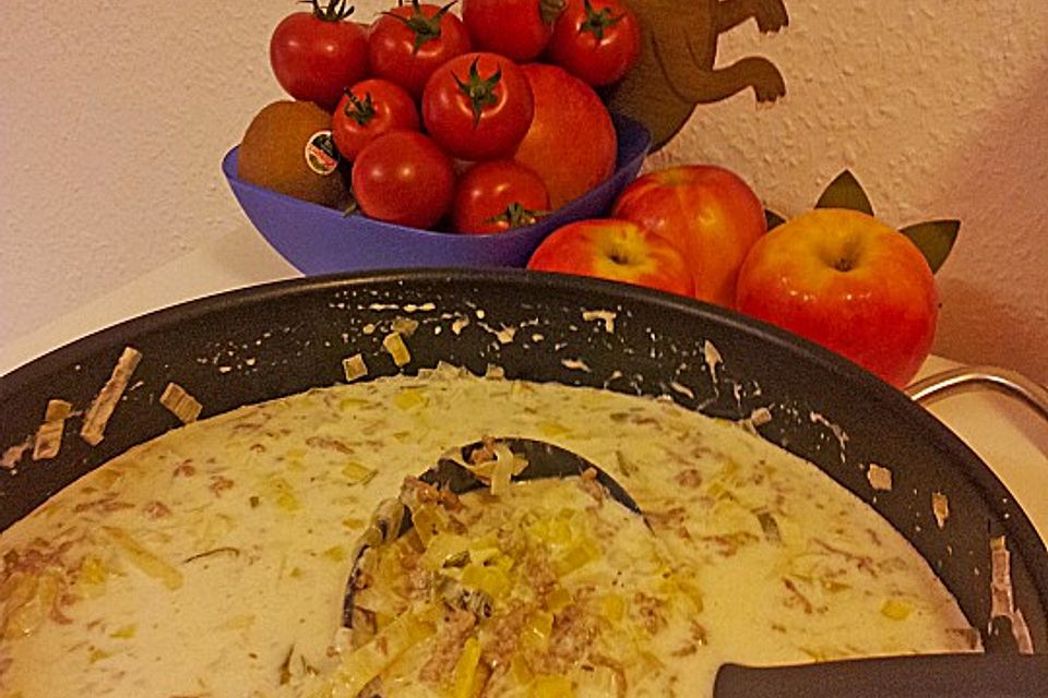 Käse-Lauchsuppe