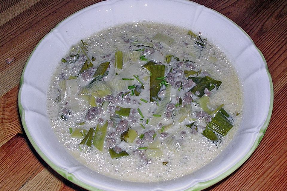 Käse-Lauchsuppe