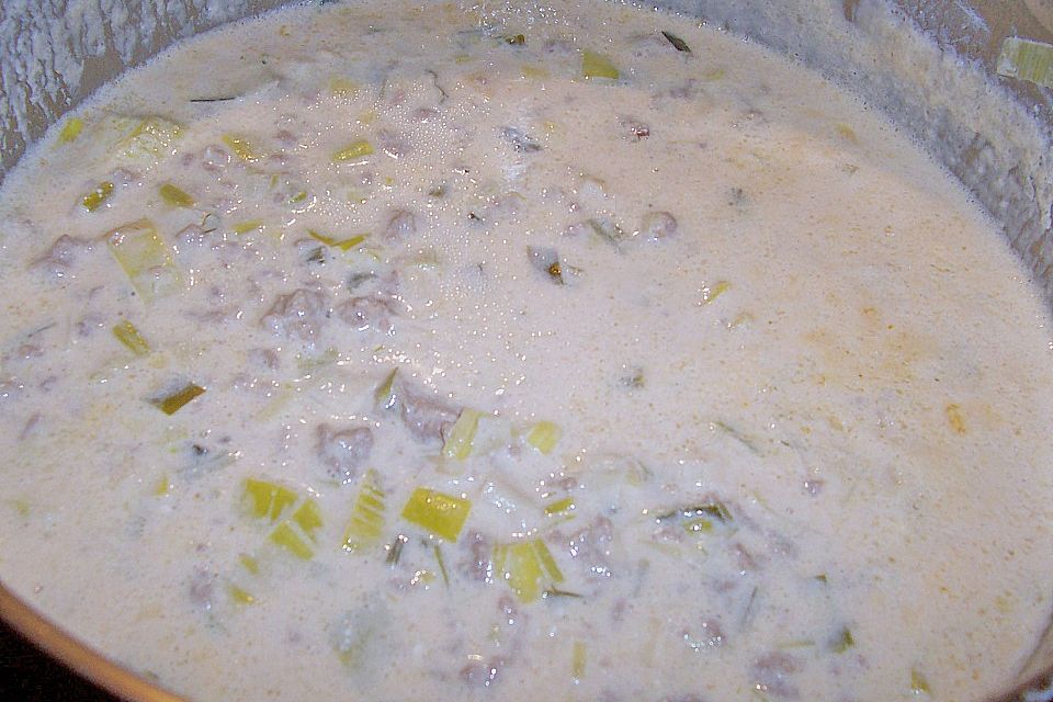 Käse-Lauchsuppe