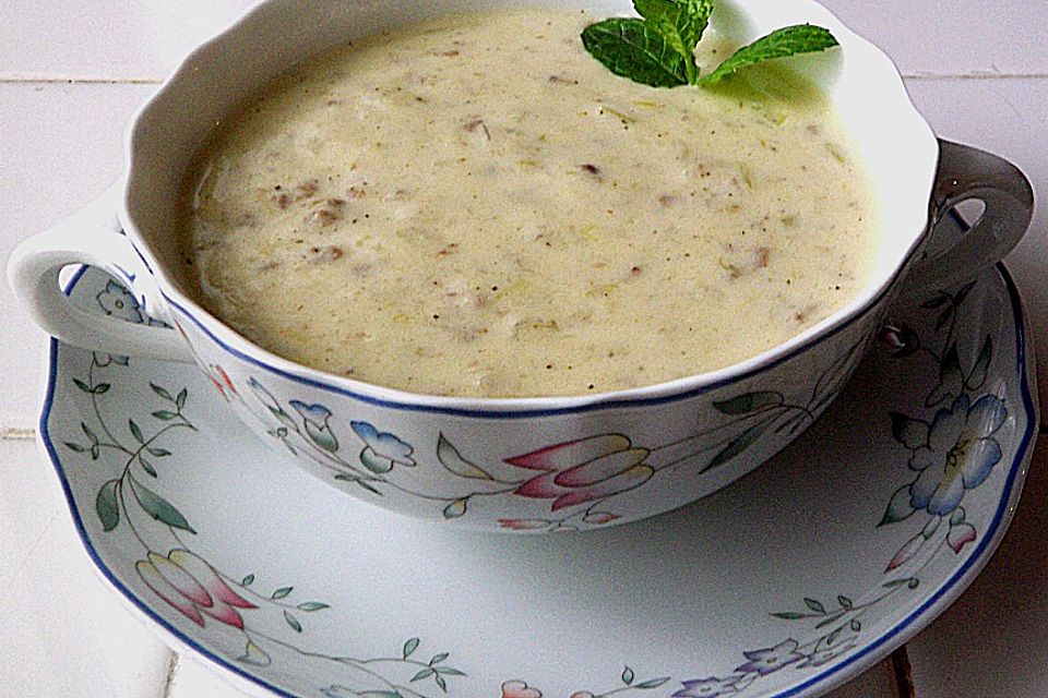 Käse-Lauchsuppe