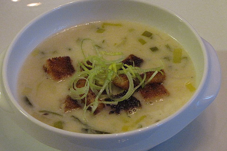 Käse-Lauchsuppe