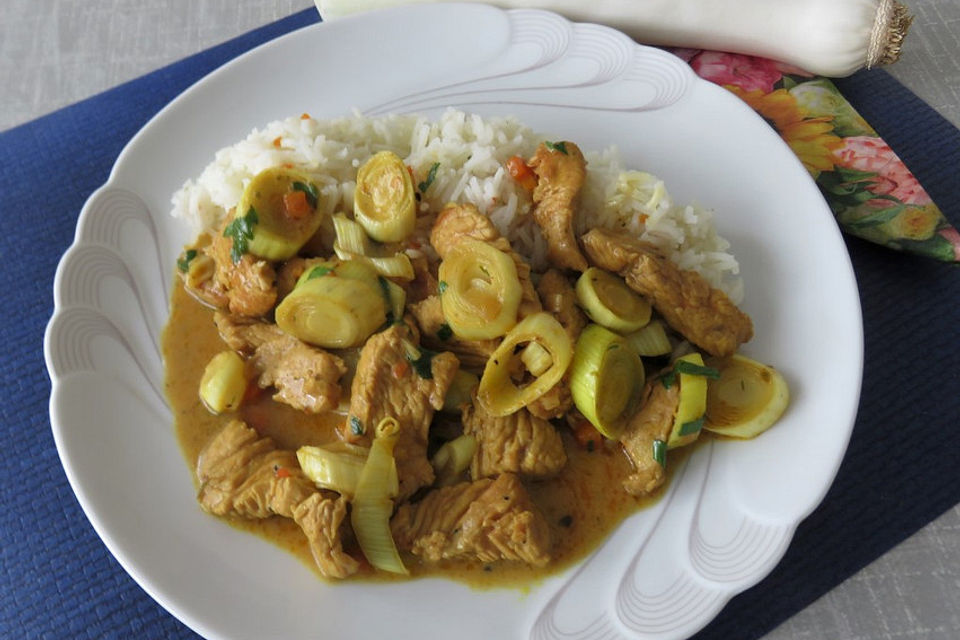 Truthahn - Geschnetzeltes in Currysauce