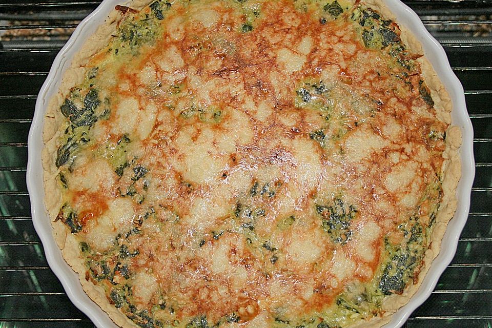 Kartoffel - Spinat - Quiche