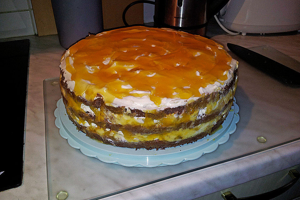 Pfirsich - Philadelphia - Torte