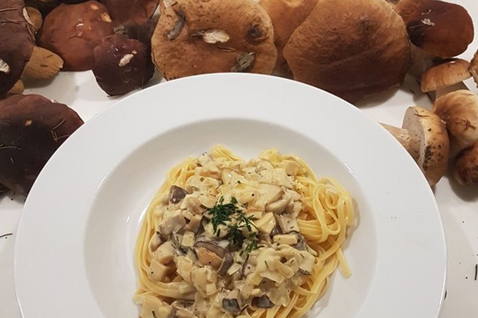 Spaghetti mit Steinpilzsauce