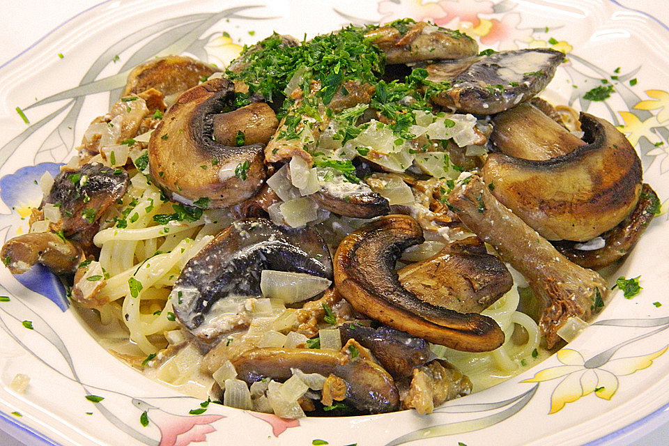 Spaghetti mit Steinpilzsauce