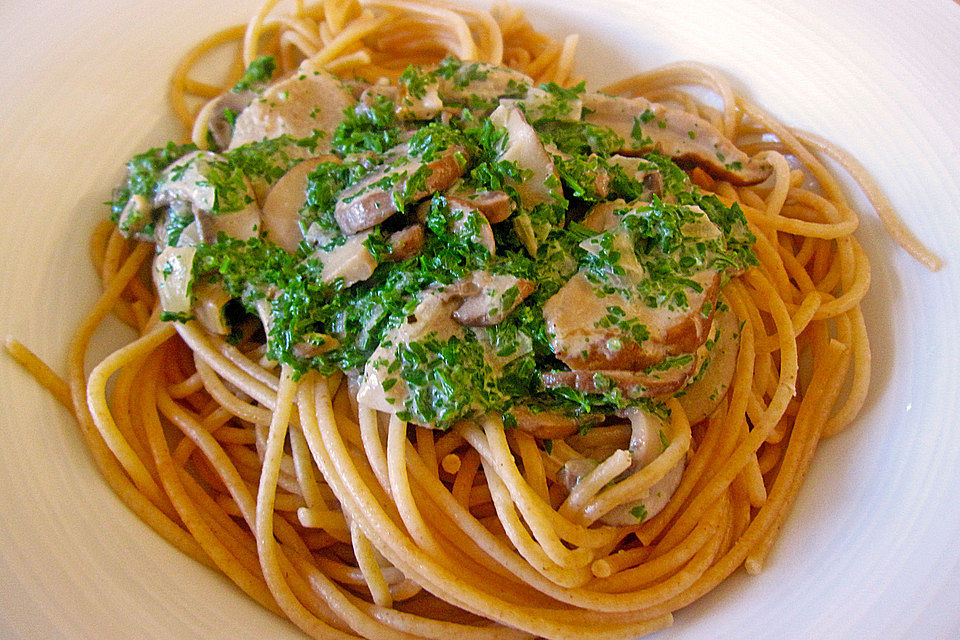 Spaghetti mit Steinpilzsauce