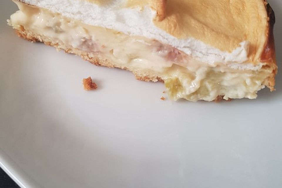 Rhabarberkuchen mit Pudding