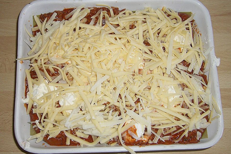 Schnelle Lasagne