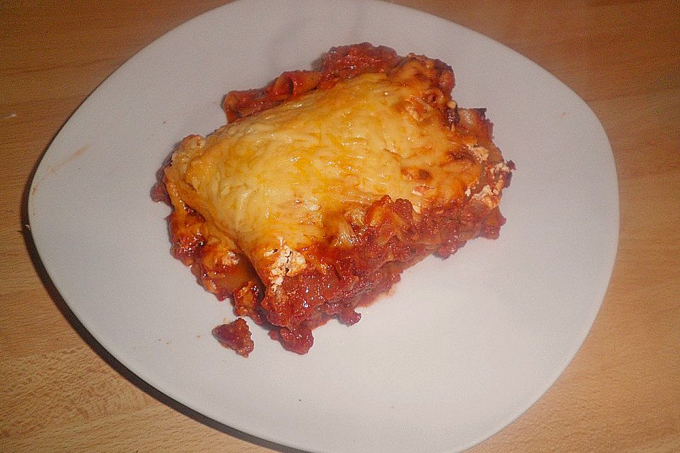 Schnelle Lasagne