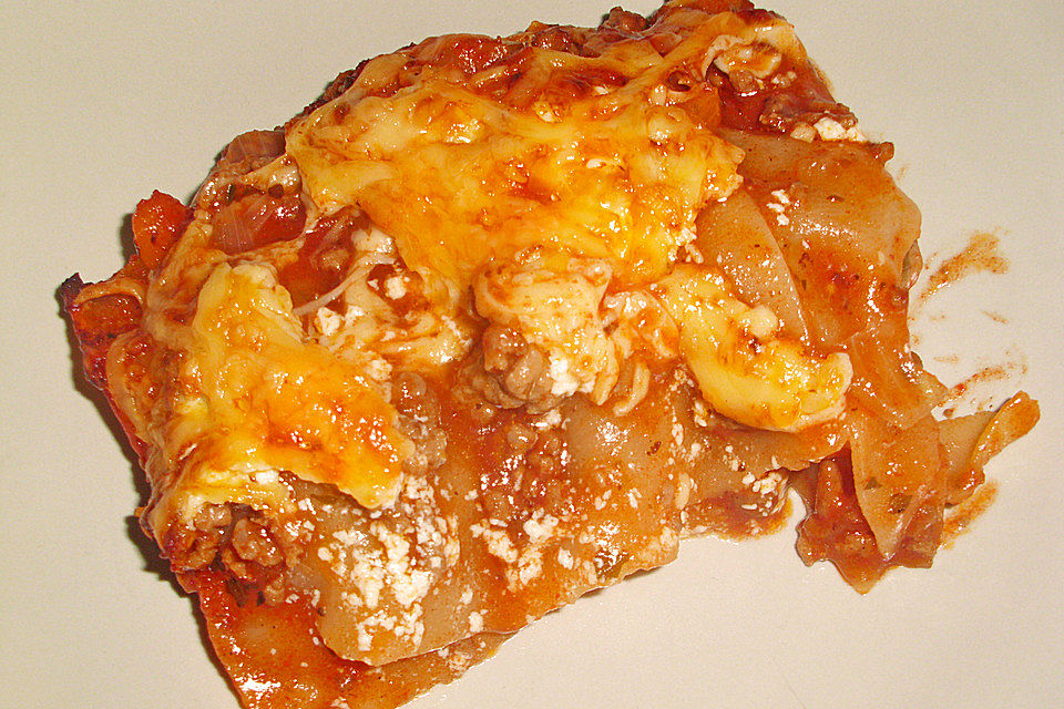 Schnelle Lasagne