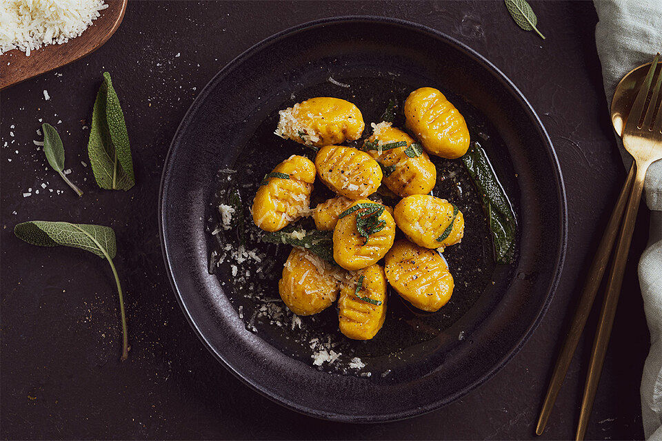 Kürbisgnocchi mit Salbeibutter