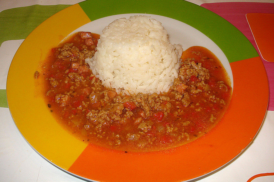 Hackfleisch - Paprika - Sauce