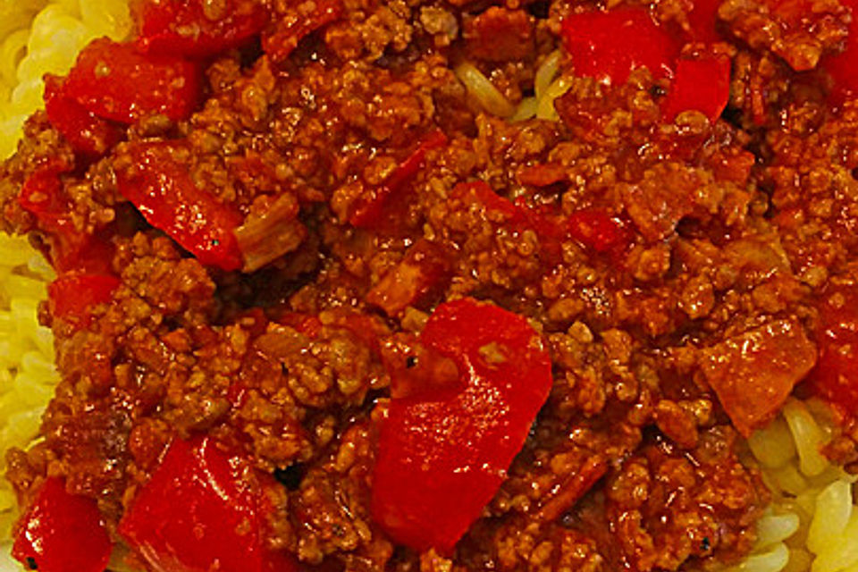 Hackfleisch - Paprika - Sauce