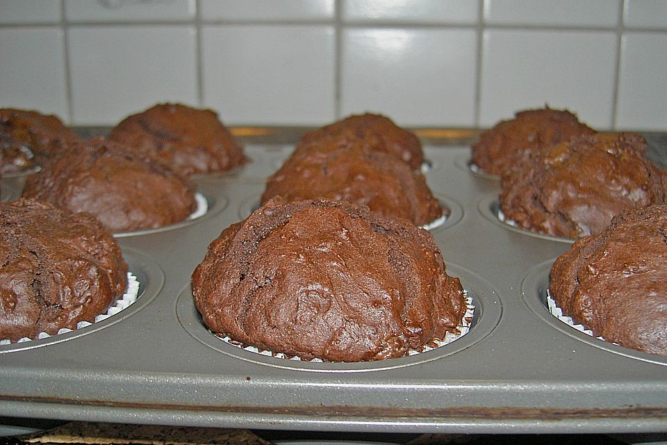 Schokoladen Muffins für Eilige