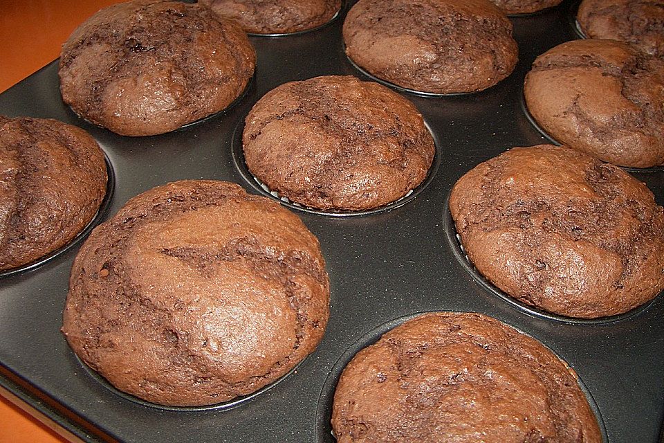 Schokoladen Muffins für Eilige