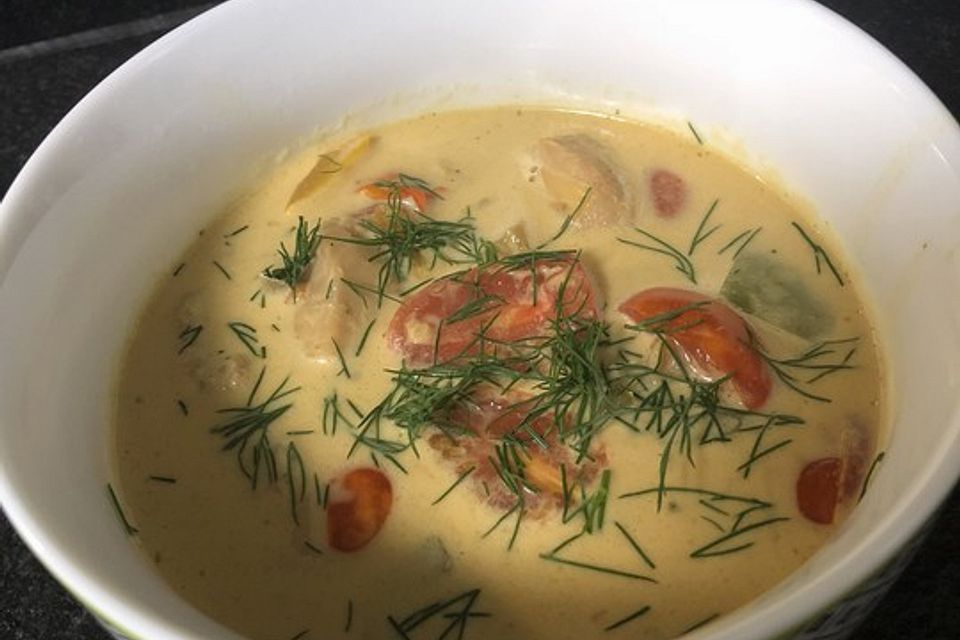 Kokos - Fisch - Suppe