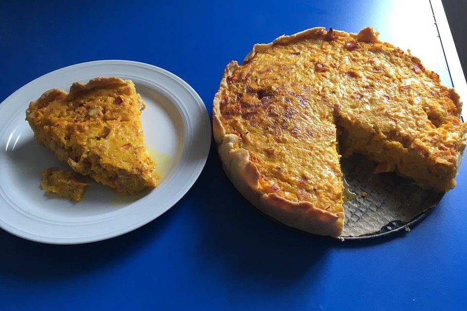 Kürbisquiche