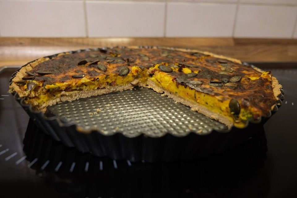 Kürbisquiche