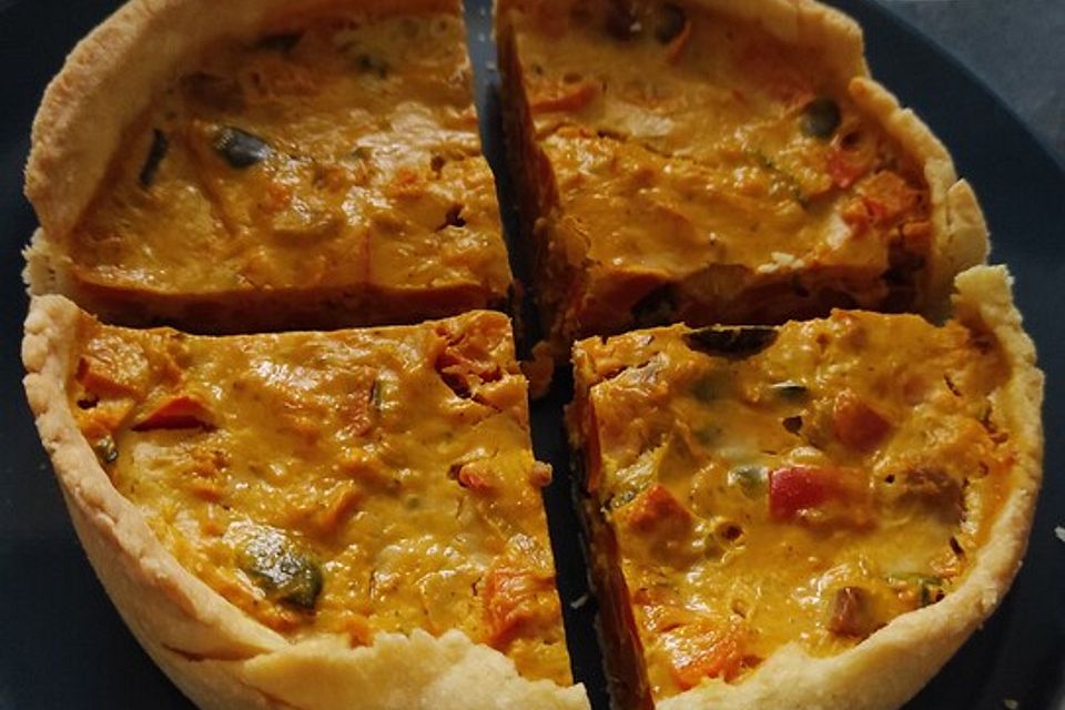 Kürbisquiche