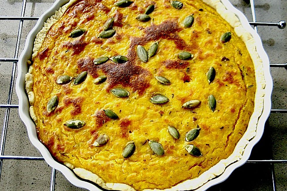 Kürbisquiche