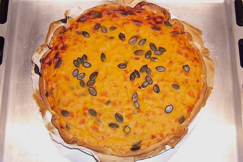 Kürbisquiche