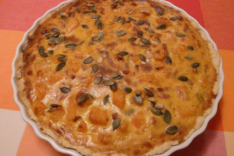 Kürbisquiche