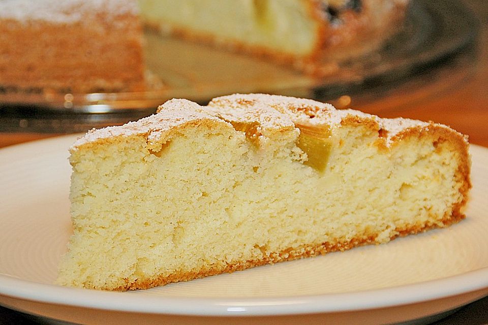 Rhabarberkuchen mit Eierlikör