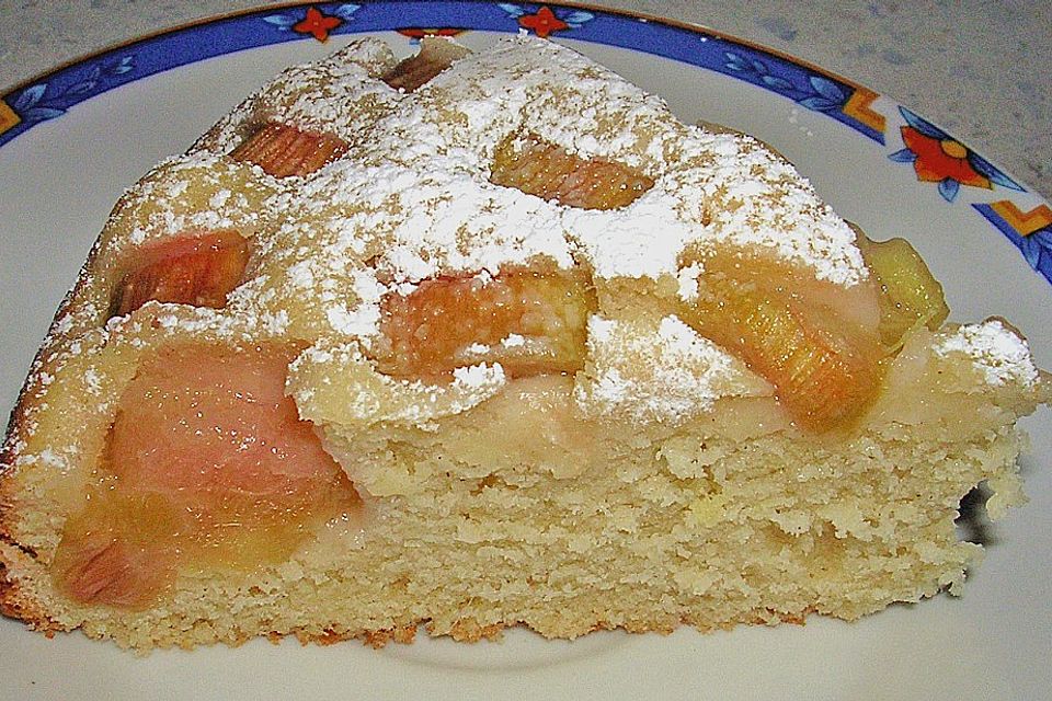 Rhabarberkuchen mit Eierlikör