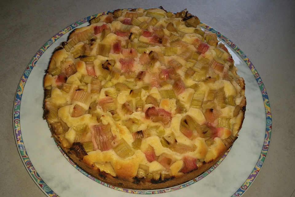 Rhabarberkuchen mit Eierlikör