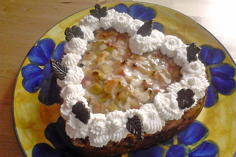 Rhabarberkuchen mit Eierlikör