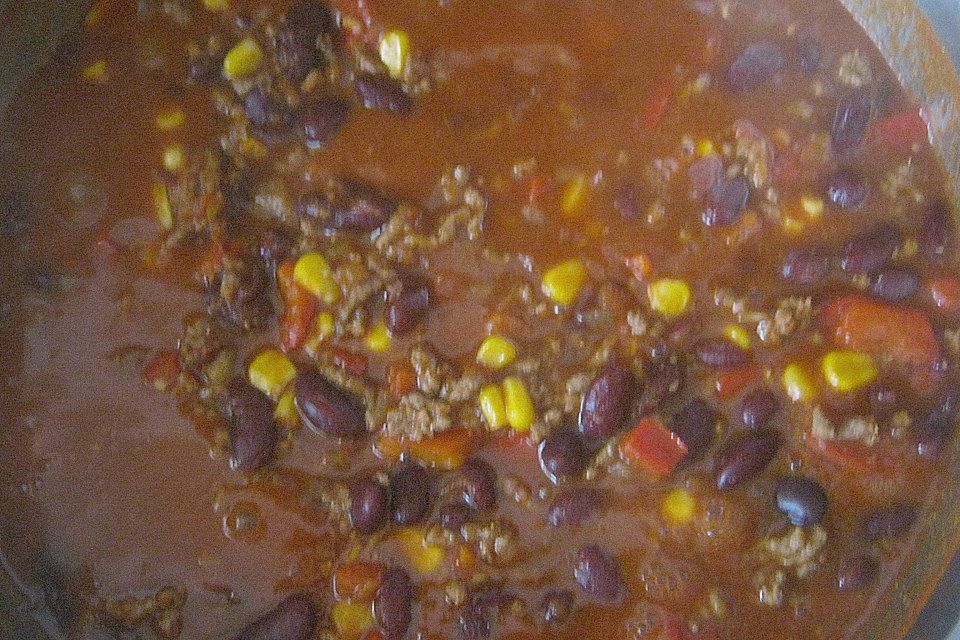 Chili - Maistopf mit Hackfleisch