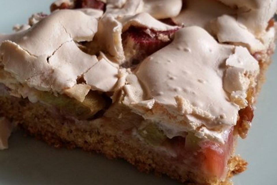 Schneller Rhabarber - Blechkuchen