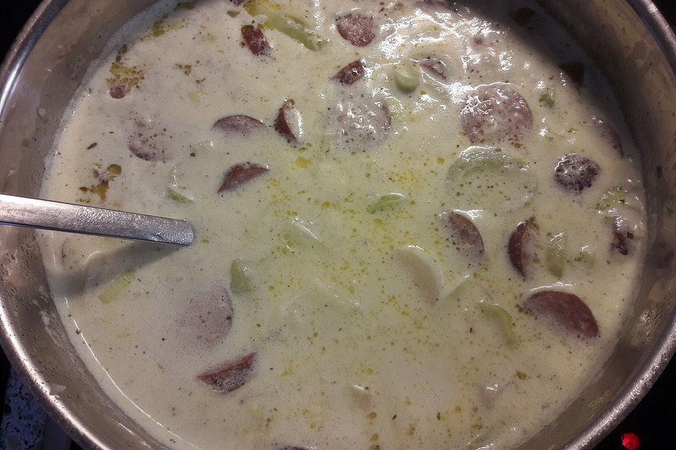 Cabanossi-Käse-Suppe