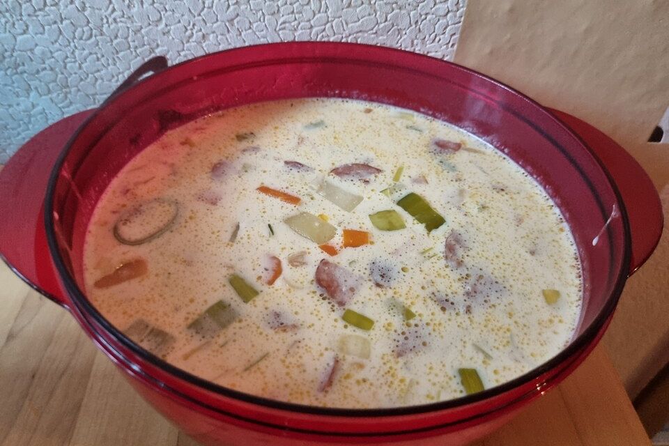 Cabanossi-Käse-Suppe