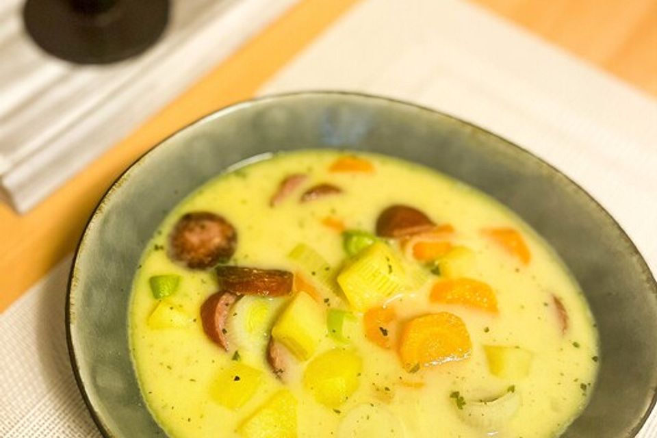 Cabanossi-Käse-Suppe