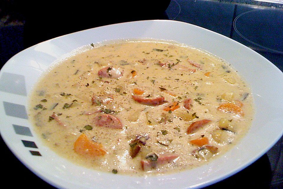 Cabanossi-Käse-Suppe