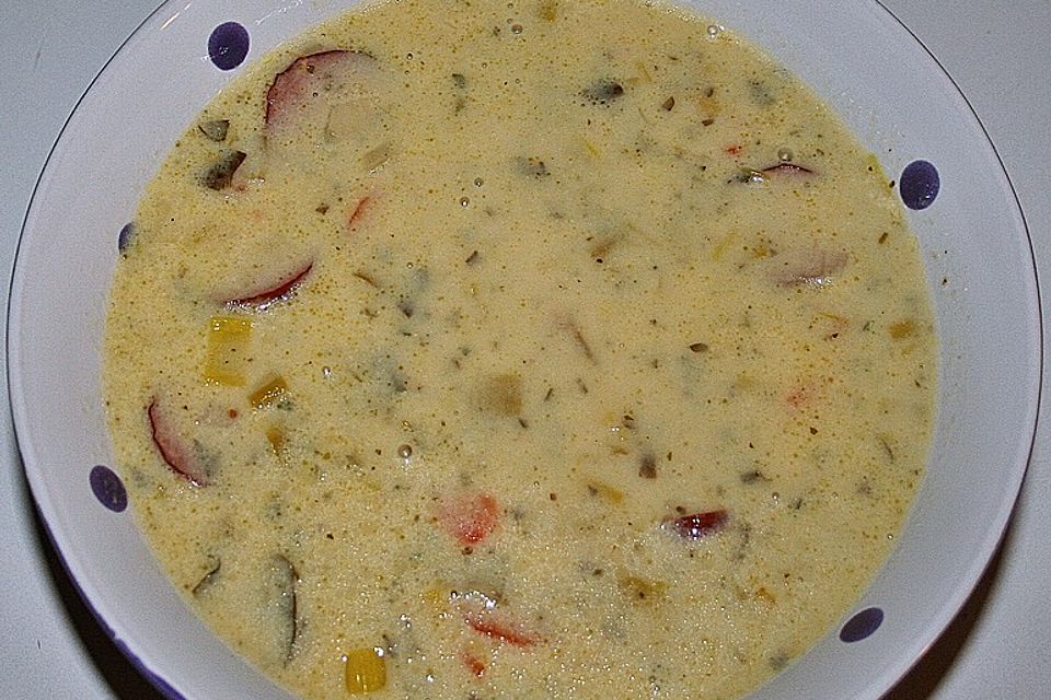 Cabanossi-Käse-Suppe