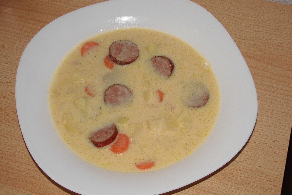 Cabanossi-Käse-Suppe