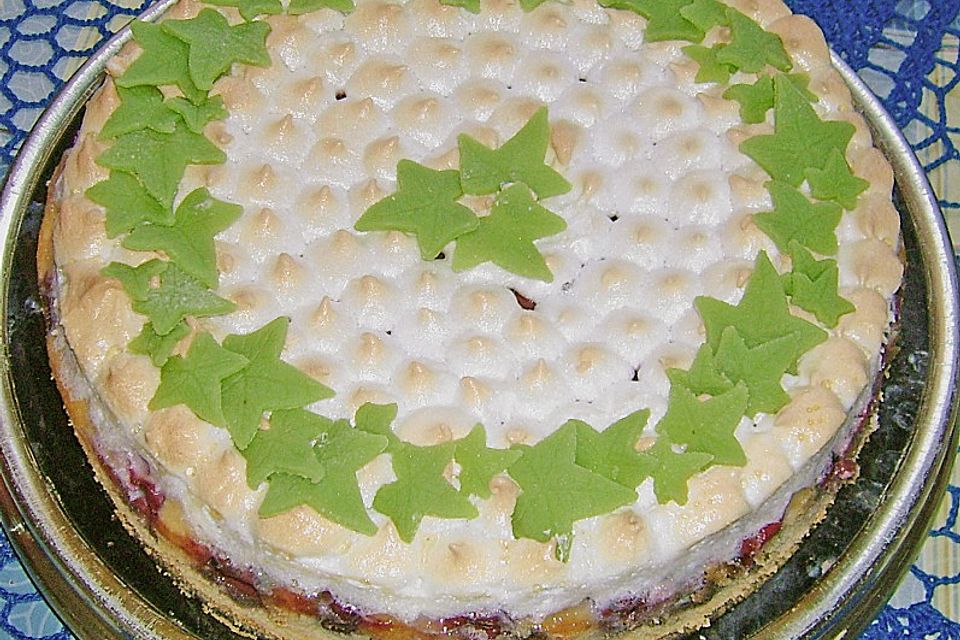 Kirschkuchen mit Baiser